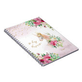 Unicorn Magical Illustration Girl Daily Diary Notitieboek (Rechterzijde)