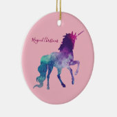 Unicorn Magical Kerstmis Keramisch Ornament (Rechts)