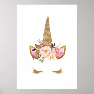 Unicorn Magical Nursery Wall Art Poster