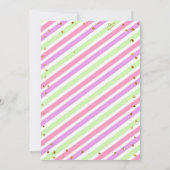 Unicorn Magical Pink Gold Rainbow Girl Birthday Kaart (Achterkant)