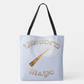 Unicorn magie: de gouden charme tote bag (Achterkant)