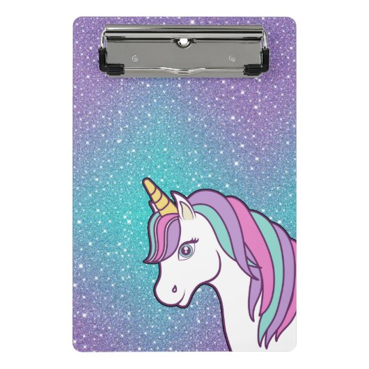 Unicorn magie mini klembord (Voorkant)