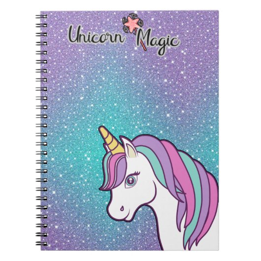 Unicorn magie notitieboek (Voorkant)