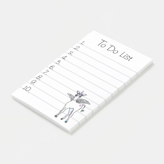 Unicorn magie, om lijst te doen post-it® notes (Schuin)