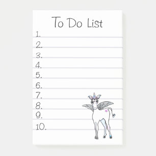 Unicorn magie, om lijst te doen post-it® notes