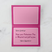 Unicorn magische Valentijn wensen Feestdagen Kaart (Binnen)