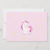 Unicorn magische verjaardagsuitnodiging / grillig kaart (Achterkant)