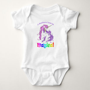Unicorn mam A Mothers Love is Magical Romper
