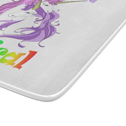 Unicorn mam A Mothers Love is Magical Snijplank (Hoek)