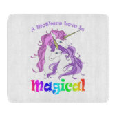 Unicorn mam A Mothers Love is Magical Snijplank (Voorkant)