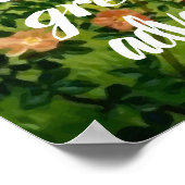 Unicorn mama en Baby Onder bloesems in de lente Poster (Hoek)