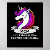 Unicorn Mama Mamacorn Magical Poster (Voorkant)