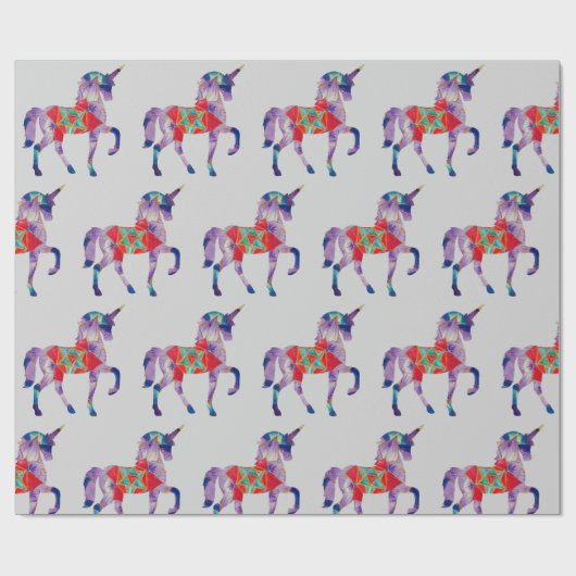 Unicorn Mandala Art Cadeaupapier (Vlak)