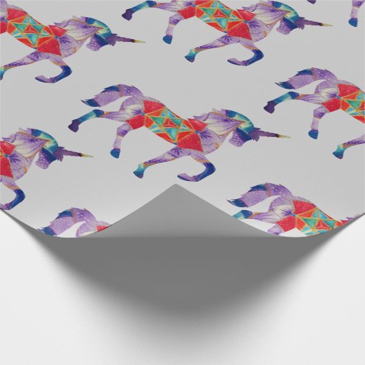 Unicorn Mandala Art Cadeaupapier (Hoek)