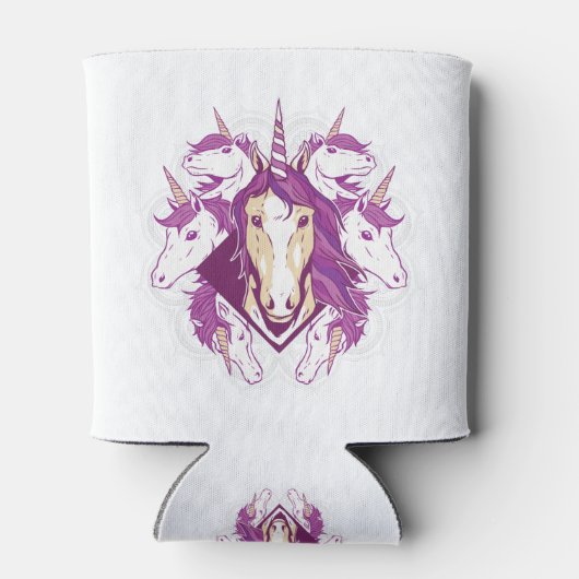 Unicorn mandala blikjeskoeler (Achterkant)