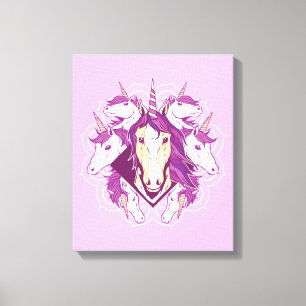 Unicorn Mandala Canvas Afdruk