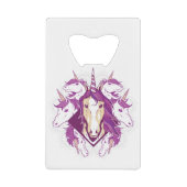 Unicorn mandala creditkaart flessenopener (Voorkant)