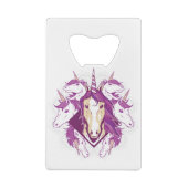 Unicorn mandala creditkaart flessenopener (Achterkant)