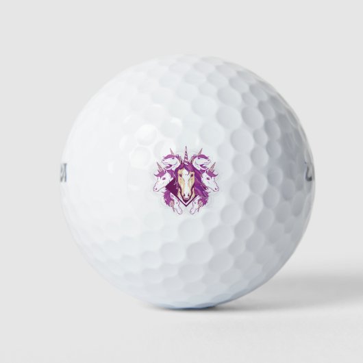 Unicorn mandala golfballen (Voorkant)