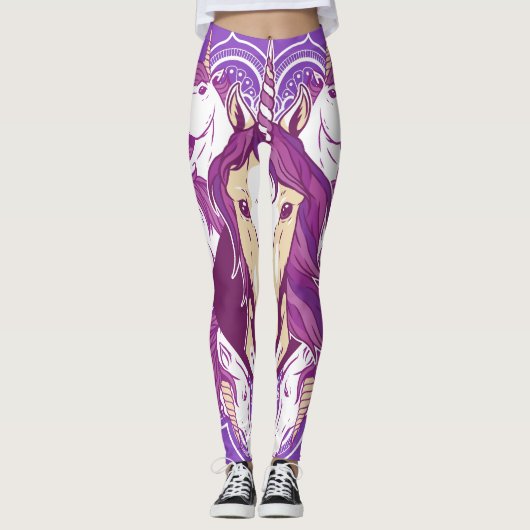 Unicorn Mandala Leggings (Voorkant)