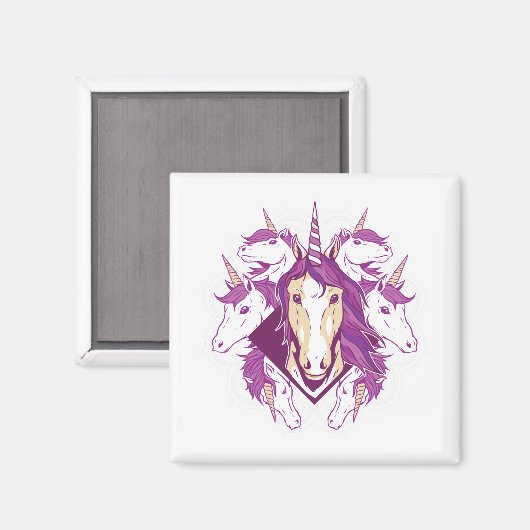 Unicorn mandala magneet (Voorkant / Achterkant)