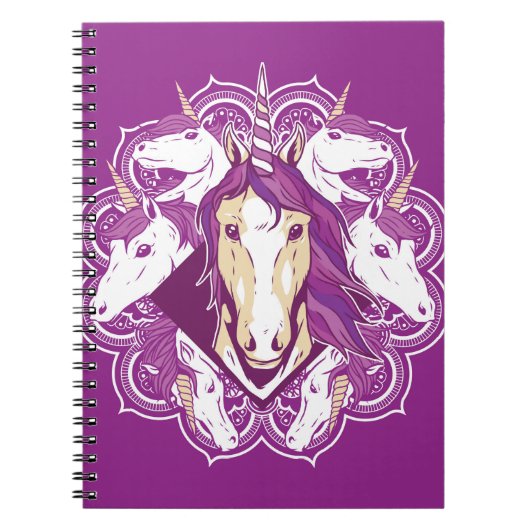 Unicorn Mandala Notitieboek (Voorkant)