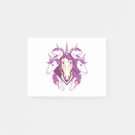 Unicorn mandala post-it® notes (Voorkant)