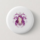 Unicorn mandala ronde button 5,7 cm (Voorkant)