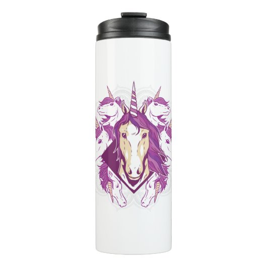 Unicorn mandala thermosbeker (Voorkant)