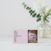 Unicorn Mare en Foal Visitekaartje (Staand voorkant)
