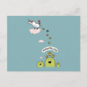 Unicorn Marshmallows Briefkaart (Voorkant)