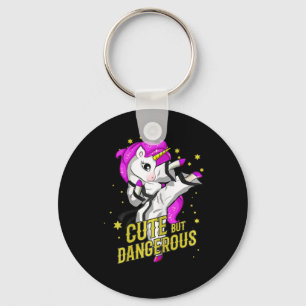 Unicorn Martial Arts Girl Gift Sleutelhanger