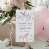 Unicorn Meadow Pastel Pink Gold Birthday Cadeaulabel