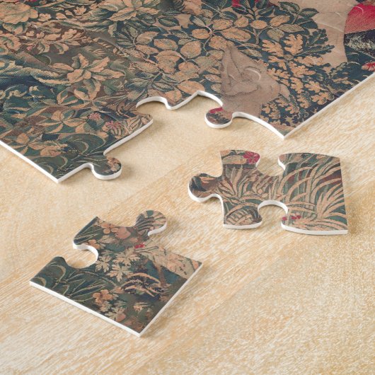 Unicorn Medieval Art - Hunters keren terug naar Ca Legpuzzel (Zijkant)