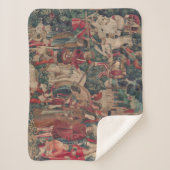 Unicorn Medieval Art - Hunters keren terug naar Ca Sherpa Deken (Voorkant)