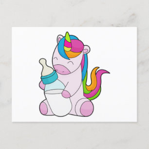Unicorn Melkfles Briefkaart