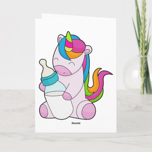 Unicorn Melkfles Kaart (Achterkant)