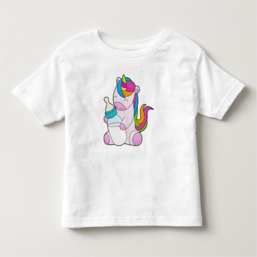 Unicorn Melkfles Kinder Shirts (Voorkant)