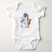 Unicorn Melkfles Romper (Voorkant)