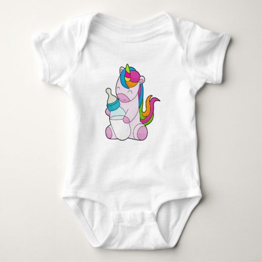 Unicorn Melkfles Romper (Voorkant)