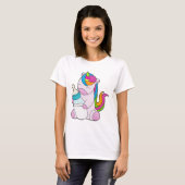 Unicorn Melkfles T-shirt (Voorkant volledig)