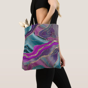 Unicorn Mermaid Agate Glitter Glam #2  Tote Bag