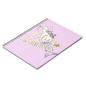 Unicorn Mermaid Modern Trendy Believe in Miracles Notitieboek (Linkerzijde)
