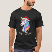 Unicorn Merry Christmas Design T-shirt (Voorkant)