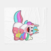 Unicorn met Baby flesje.PNG Fleece Deken (Voorkant (Horizontaal))