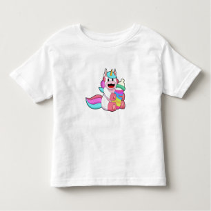 Unicorn met Baby flesje.PNG Kinder Shirts
