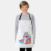 Unicorn met Baby flesje.PNG Schort (Gedragen)