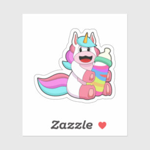 Unicorn met Baby flesje.PNG Sticker