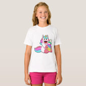 Unicorn met Baby flesje.PNG T-shirt (Voorkant volledig)