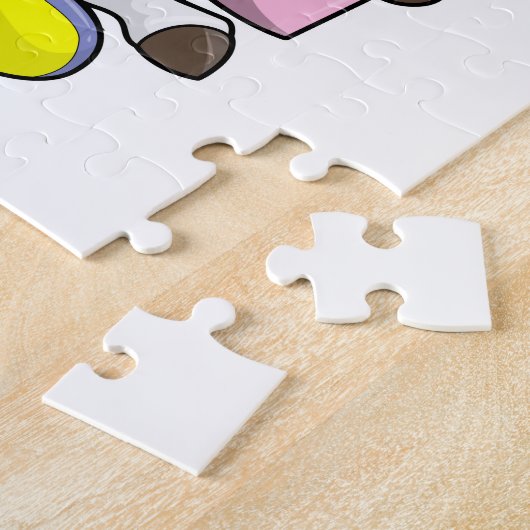 Unicorn met Bubble Tea Legpuzzel (Zijkant)